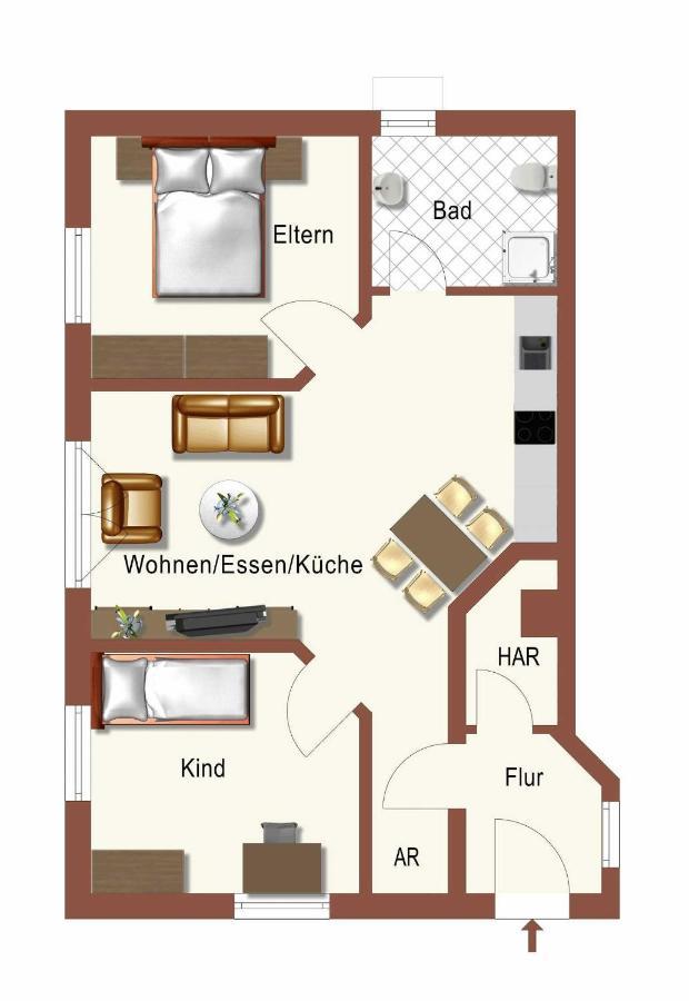 Апартаменты Haus Nordstern 1 Херингсдорф Экстерьер фото